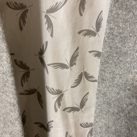 Womens Vest Anthropologie Elevenses Gray Woven Wool A Line Open Lined - Picture 10 of 11